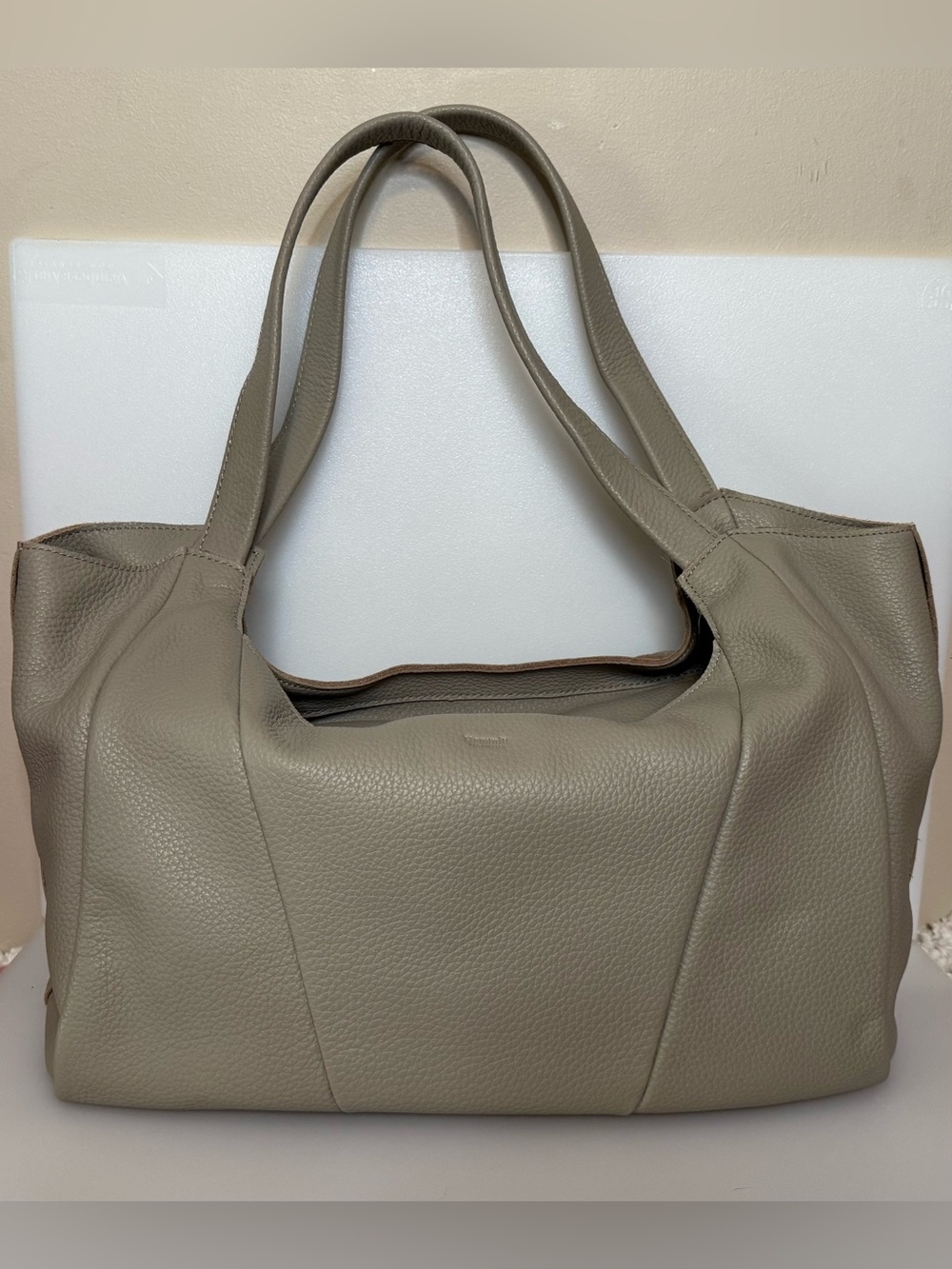 NWT Hammitt FERRIS Pebbled Cozy Grey Shoulder Tote